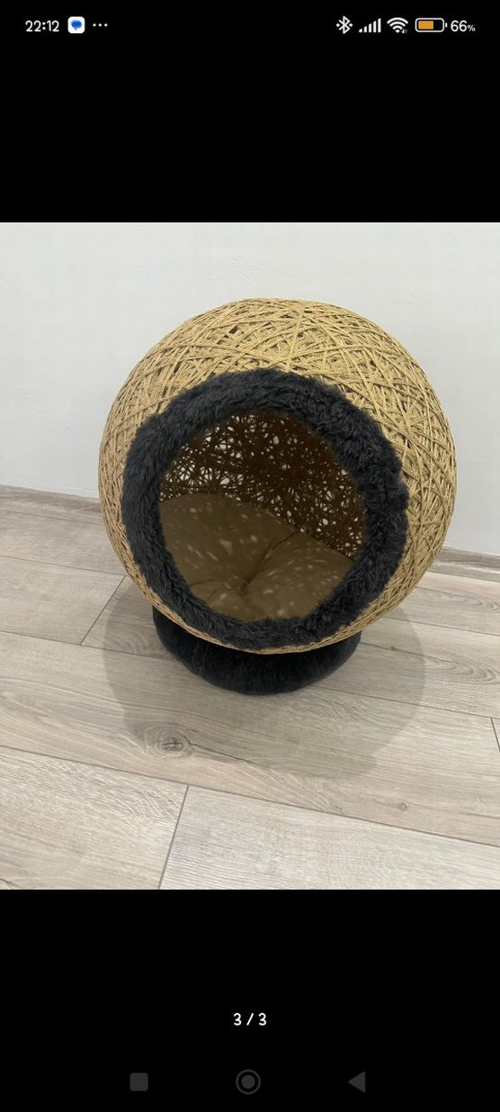 Dekoratif Küre kedi yatağı - Görsel 3