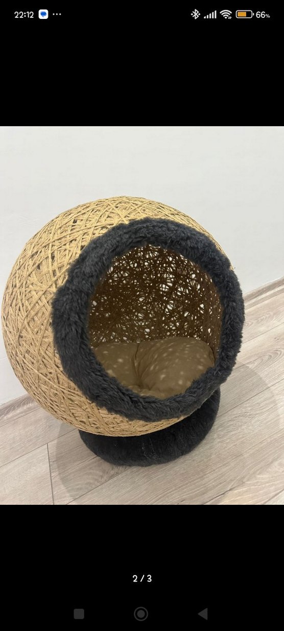 Dekoratif Küre kedi yatağı - Görsel 2