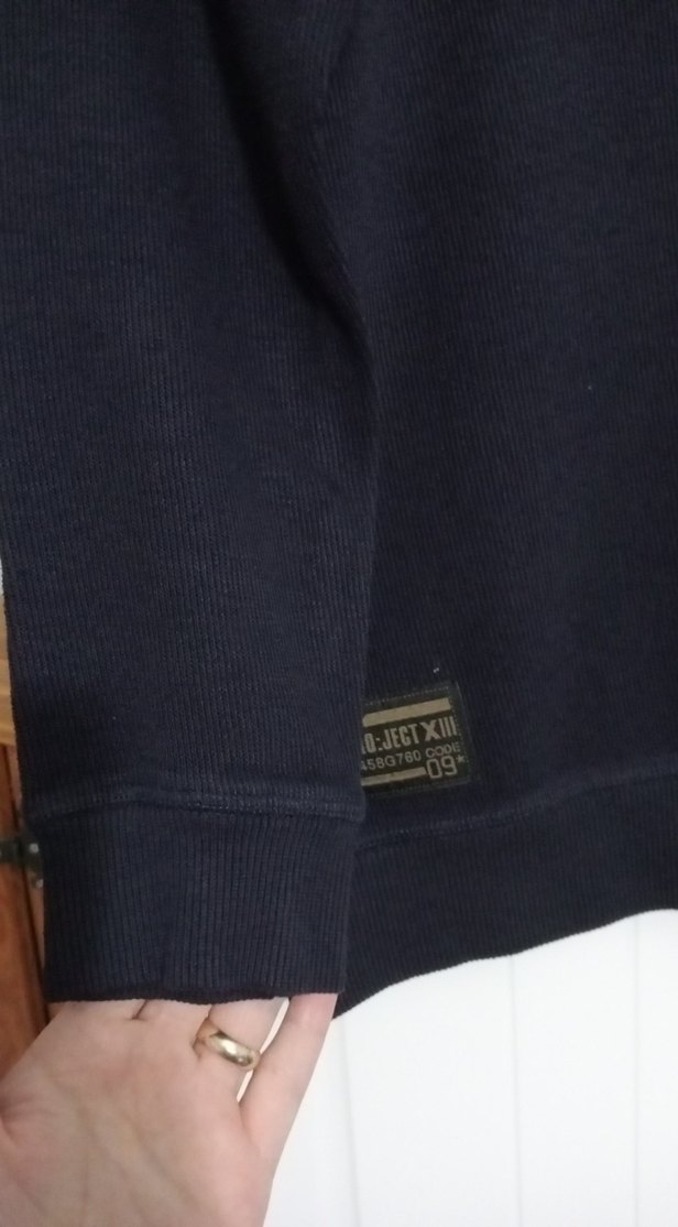 Erkek Çocuk Mavi Düğmeli Sweatshirt - Görsel 4