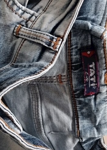 Kadın Mavi Yırtık Detaylı Normal Paça Jean - Görsel 7