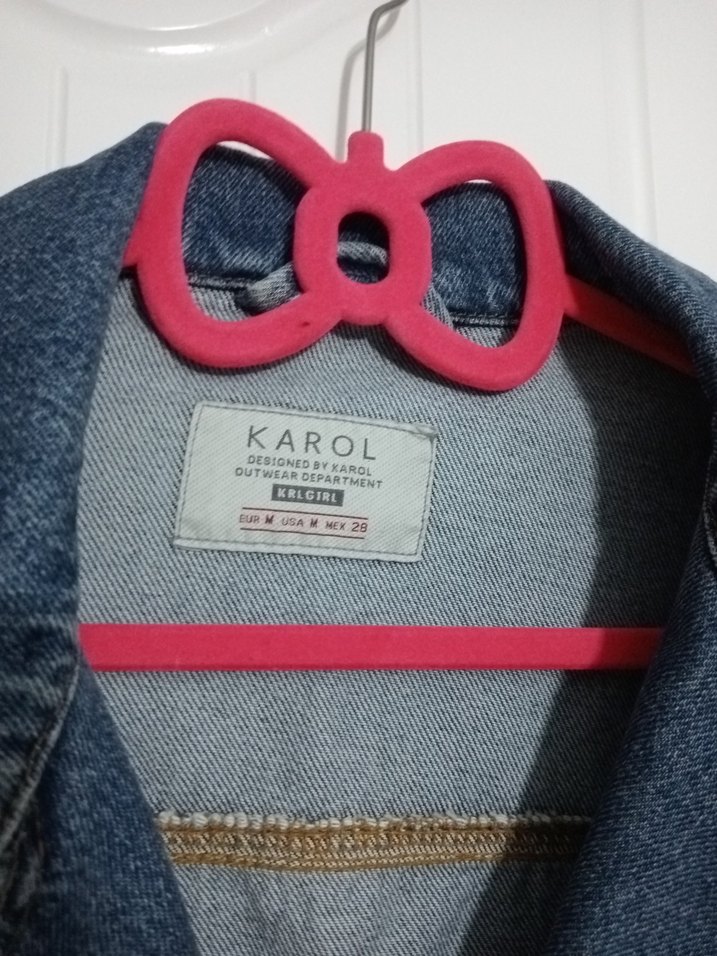 Kadın Mavi Denim Kemerli Ceket - Görsel 3