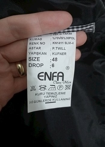 Erkek Siyah Regular Fit Ofis Takım Elbise - Görsel 3