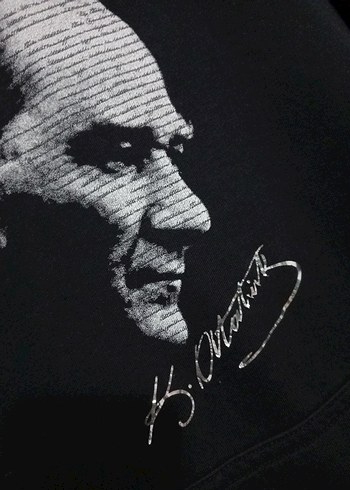 Atatürk Portreli Siyah Rozet - Görsel 2