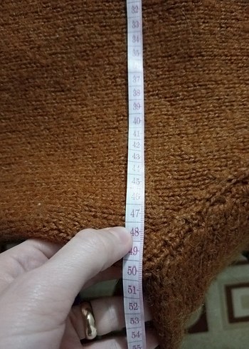 Bohem Tarz Kahverengi Triko Hırka - Görsel 6