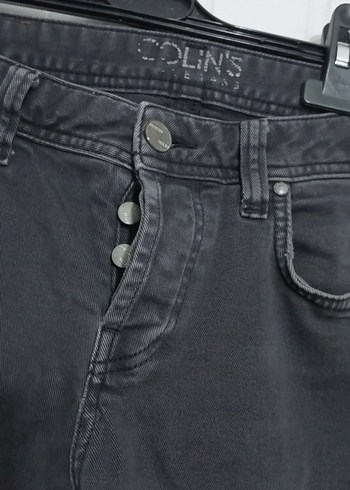 Düğmeli Siyah Pantolon - Görsel 3