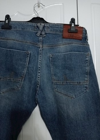 Erkek Gri Mavi Normal Kesim Denim Jean - Görsel 5