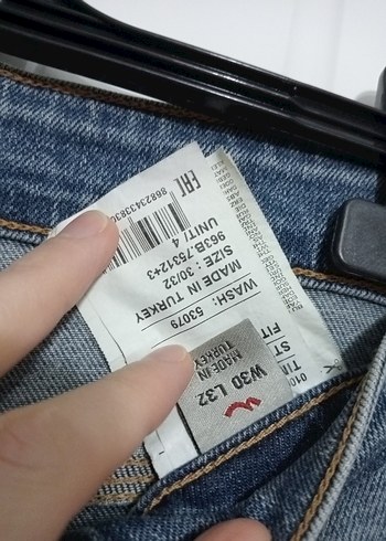 Erkek Gri Mavi Normal Kesim Denim Jean - Görsel 3