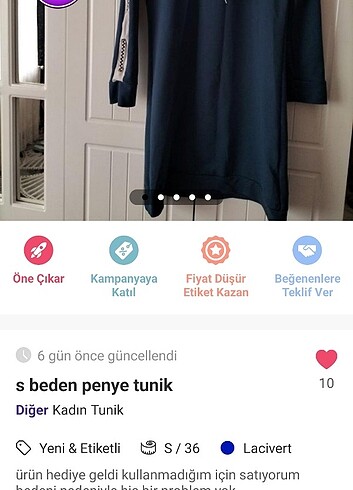 Namaz örtüsü ve tunik