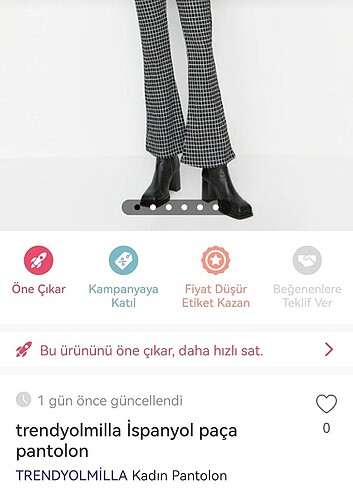 2 İspanyol paça pantolon