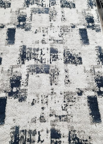 Gri Soyut Desenli Modern Halı - Görsel 2