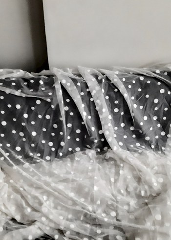 Puantiyelı  tü krem rengi - Görsel 2