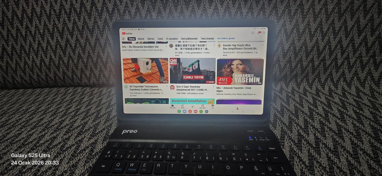 Gri Tablet ve Klavye Seti - Görsel 5