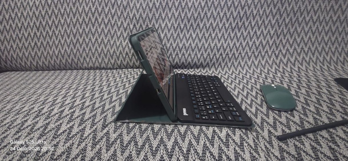 Gri Tablet ve Klavye Seti - Görsel 4