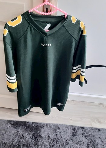 Zara Haki Renk Uzun Kollu Erkek Spor Tişörtü