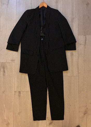 Bershka Kadın Siyah Çizgili Uzun Blazer Ceket #bershka #ceket - Görsel 6