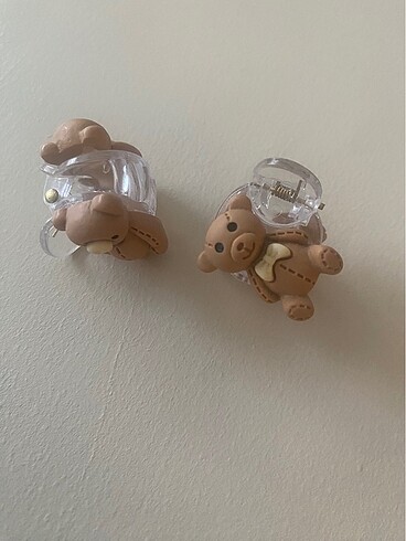 Beden kahverengi Renk Teddy Ayıcık Oyuncak Mandal Toka #teddy #teddytoka #toka #ayıcık