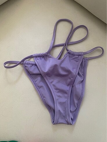 Lila Dekolteli Bikini Altı #bikini