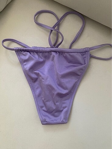 m Beden Lila Dekolteli Bikini Altı #bikini
