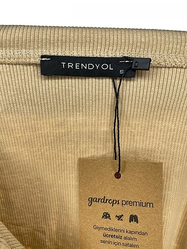 s Beden kahverengi Renk Trendyol & Milla Bluz %70 İndirimli.