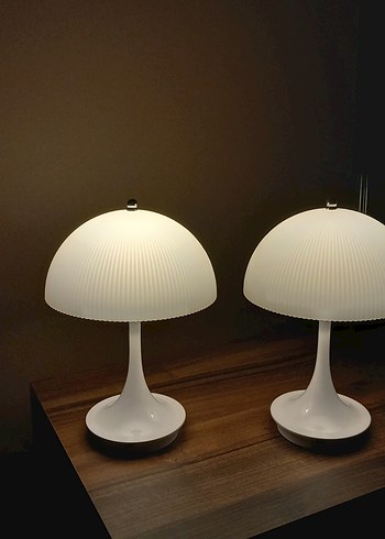 Beyaz Masa Lambası Çift Set - Görsel 3