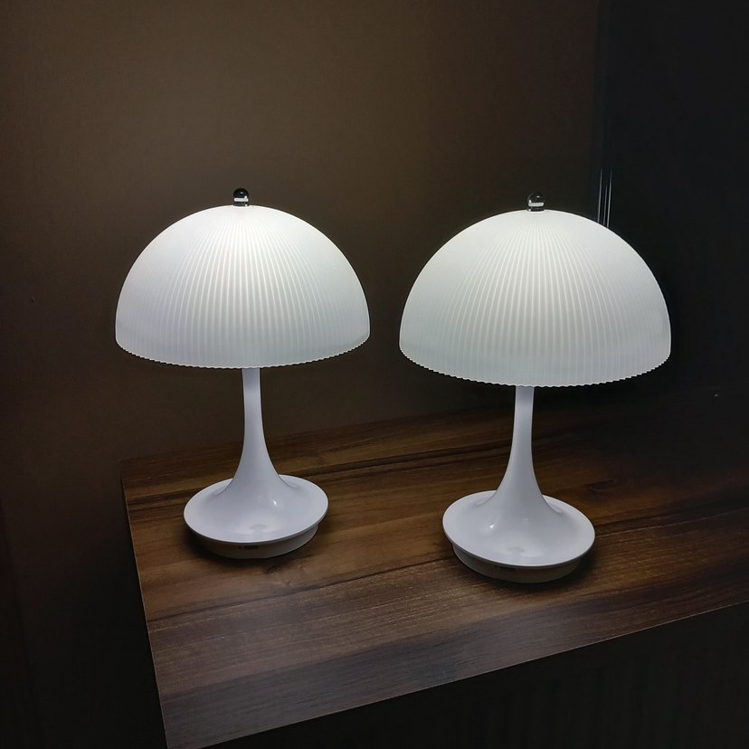 Beyaz Masa Lambası Çift Set - Görsel 4