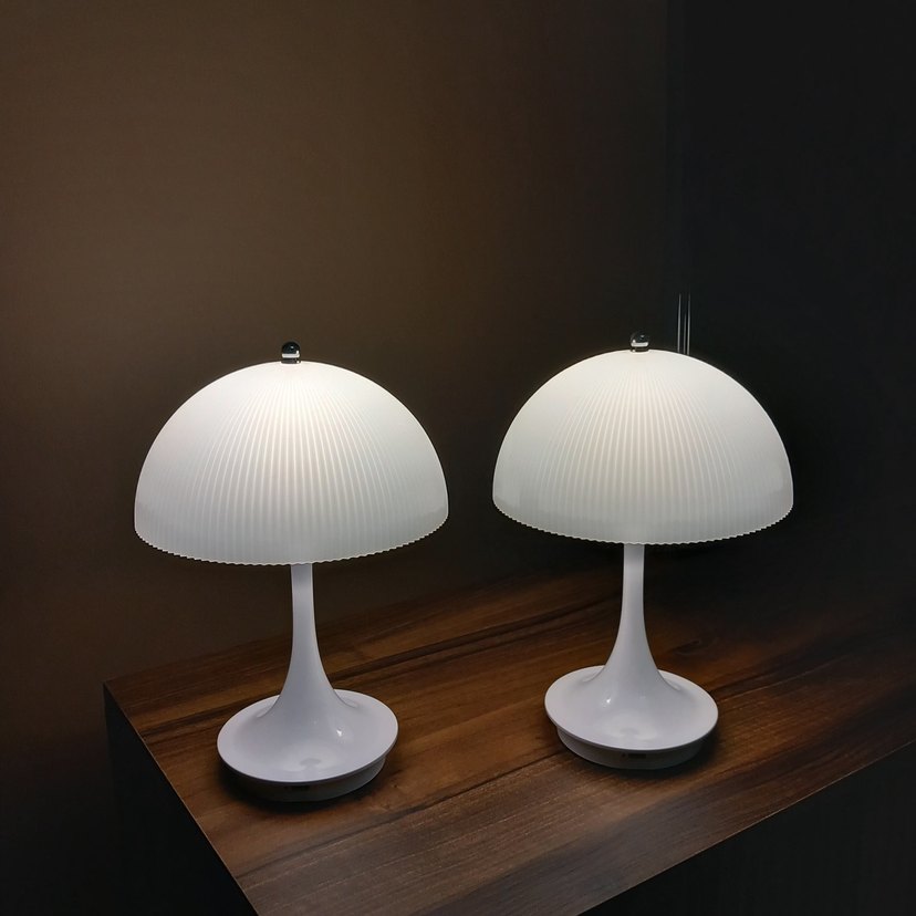 Beyaz Masa Lambası Çift Set - Görsel 2