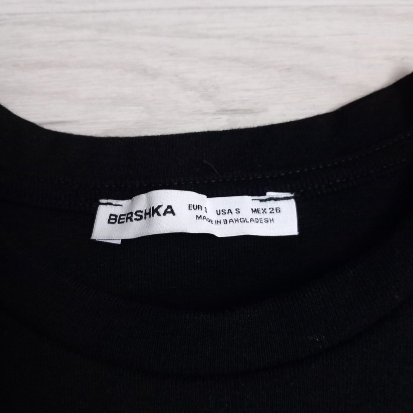 Siyah Kısa Kollu Basic Kadın Tişört - Görsel 3