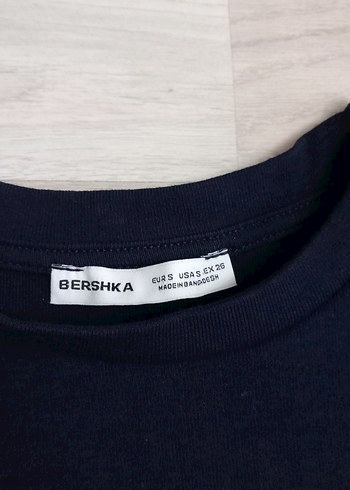 lacivert  Kısa Kollu Basic Kadın Tişört - Görsel 2