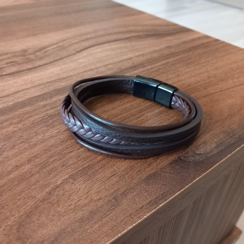 Kahverengi Erkek bileklik - Görsel 4