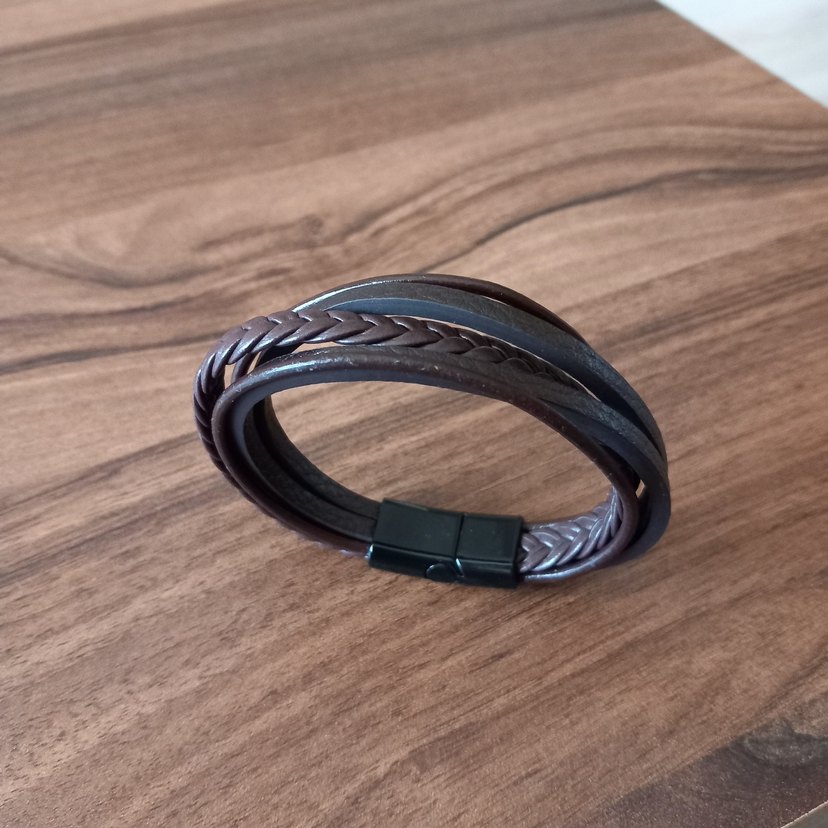 Kahverengi Erkek bileklik - Görsel 5