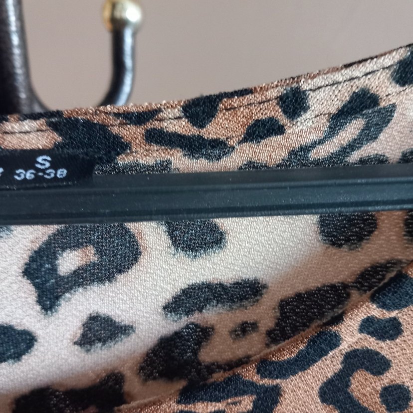 Leopar Desenli Uzun Kollu Elbise - Görsel 4