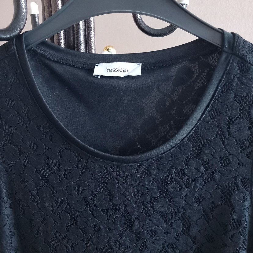 siyah dantel elbise - Görsel 3