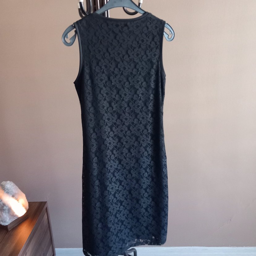 siyah dantel elbise - Görsel 5