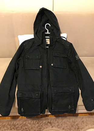 Mavi erkek parka