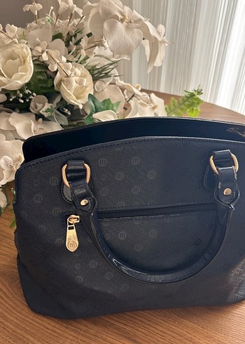 Klasik Mavi Deri Kadın Çanta - Görsel 3