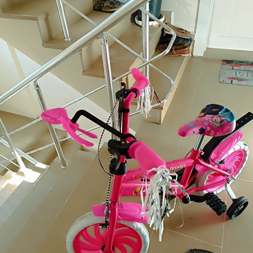 Pembe Prenses Çocuk Üç Tekerlekli Bisiklet - Görsel 2