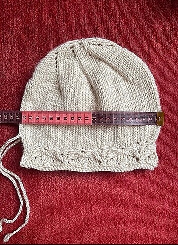 6-12 Ay, 18 cm Beden Bebek bonnet örgü şapka