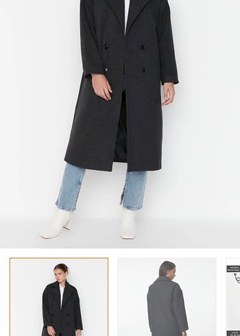 Siyah Uzun Kaban - Görsel 3