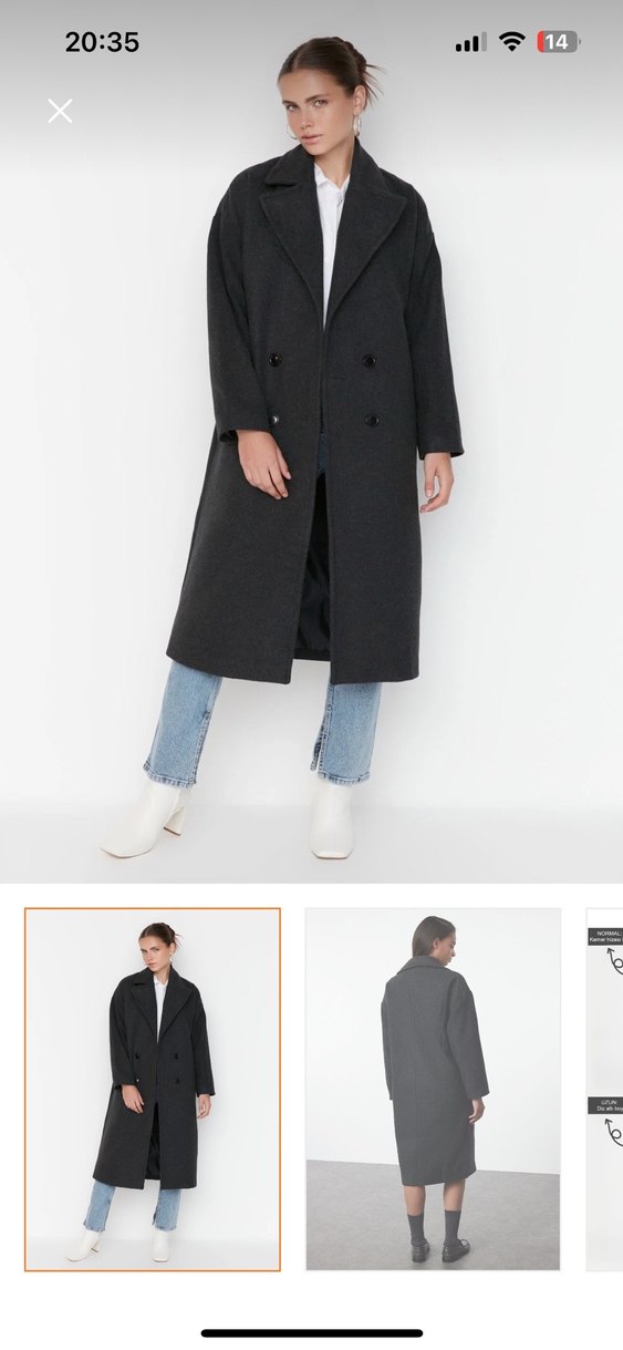 Siyah Uzun Kaban - Görsel 3