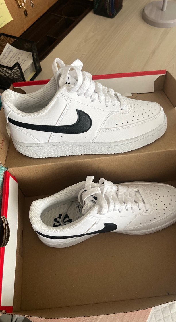 Beyaz Kadın Spor Ayakkabı, Düz Taban, Günlük - Görsel 2