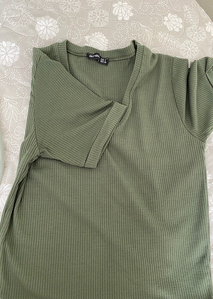 V yaka bluz - Görsel 3