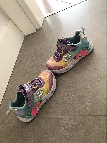 25 Beden mor Renk Skechers unicorn spor ayakkabı
