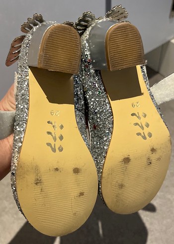 Kızlar için Parlak Simli Babet Ayakkabı - Görsel 3