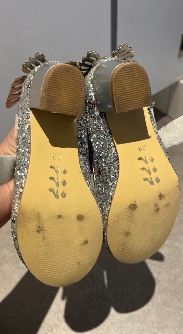 Kızlar için Parlak Simli Babet Ayakkabı - Görsel 3