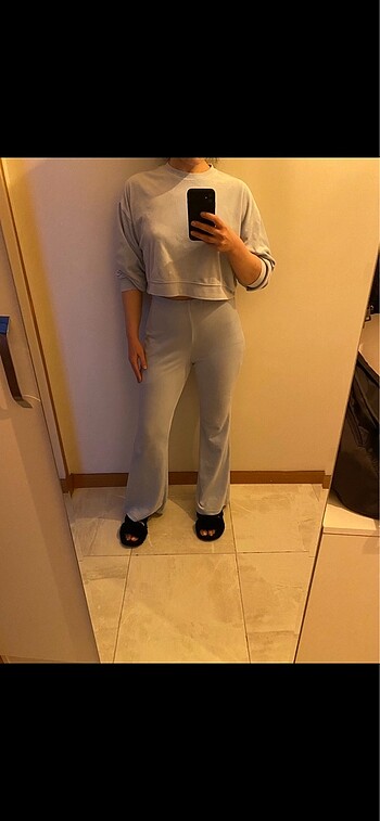 H&M velur 2 li takım