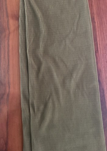 Kadın Kahverengi Uzun Pilili EtekKOTON MARKA - Görsel 3