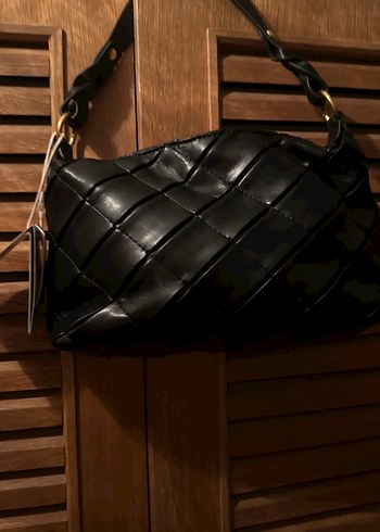 Siyah Deri Kadın Çanta - Sokak Modası - Görsel 8