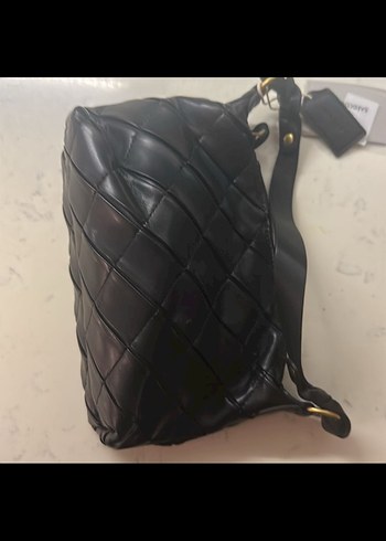 Siyah Deri Kadın Çanta - Sokak Modası - Görsel 3