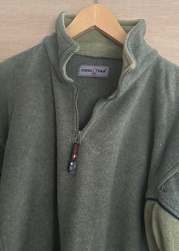 Erkek Gri Yarım Fermuarlı Yüksek Yakalı Polar - Görsel 6