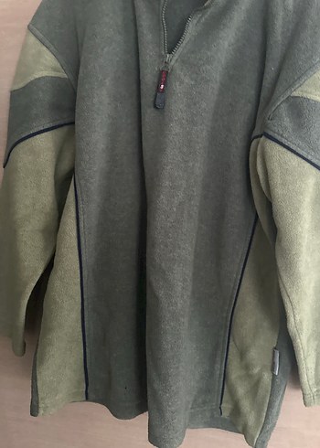 Erkek Gri Yarım Fermuarlı Yüksek Yakalı Polar - Görsel 5